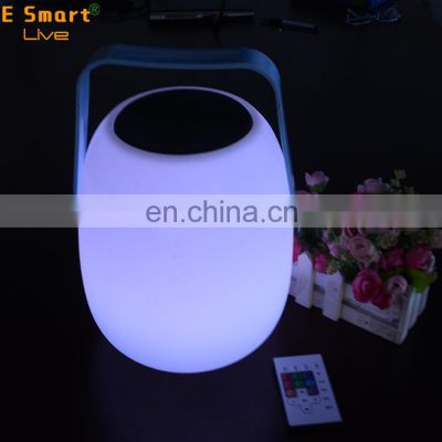 Festive atmosphere lamp led Speaker Tws Super Mini Multifunction portable PE plastic  ice bucket led light speaker