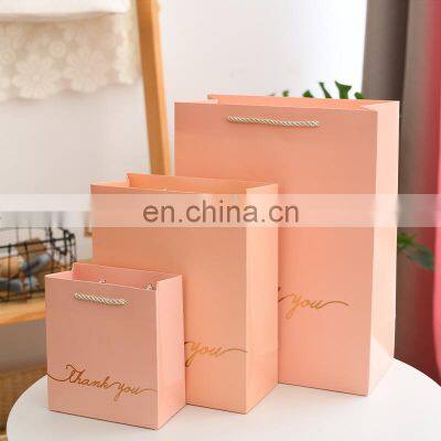 Customize Design Thank You Shopping Paper Bag Custom OEM Printing Gift Craft Valentine's Day Packaging Paper Bag Gift Tote Bag photo-2