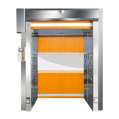 MRJH Fast Rolling Shutter Door Explosion-Proof Curtain Fully Automatic 304 Stainless Steel Cargo Air Shower photo-3