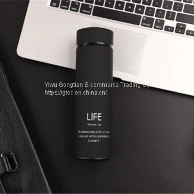 Custom Print Logo 500ml Life Double Walled Vaccum Insulated Stainless Steel Thermos Cup Coffee Mug Water Bottle photo-2