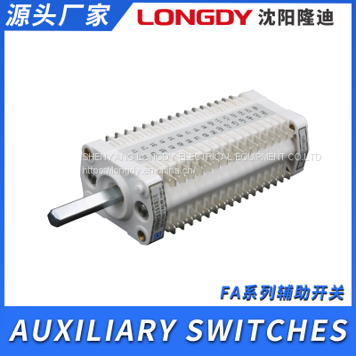 High Voltage Auxiliary Switches, Type FA, Sliding Contact Construction, for Motor-drive Mechanism, Three-position Mechanism, Quick-earthing Switches