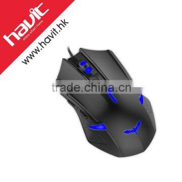 branded gaming mouse with light DPI 800-1200-2000-2800 6 key HAVIT brand