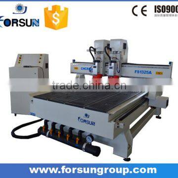 FORSUN FS1530 3d Woodworking Cnc Cutting Engraver Machinery With Two Heads photo-4