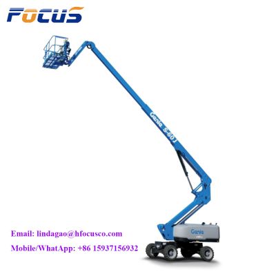 Genie boomlift ,second hand Genie S85 boomlift 2015 made telescopic boom lift used good condition for sale