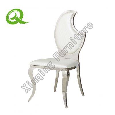 Hotel dining chair luxury modern stainless steel living room dining chair