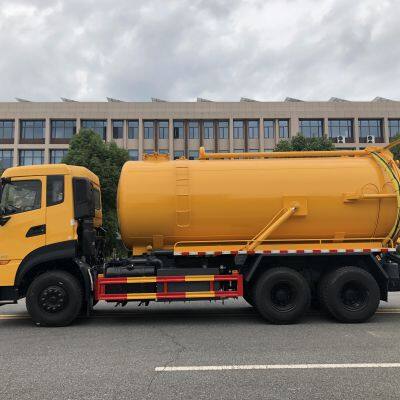 Cleaning and Suction Truck Sewage Suction Vehicle 15m3 Tank Truck