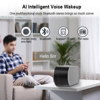 Most Selling Product In Cheapest Bass Digital Display Drawing Stereo Portable Wireless Mini Bluetooth With Alarm Clock photo-6