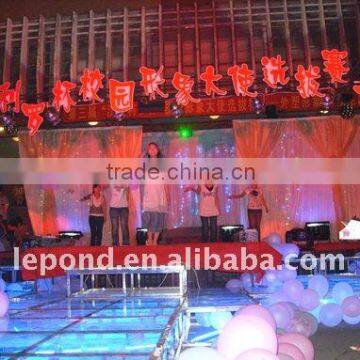 LED laminated glass stage for T-Show