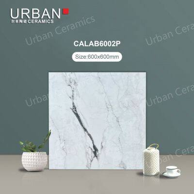 600X600mm Vitrified Ceramic Hotel Bedroom Glazed Polished Porcelain Floor Wall Tile