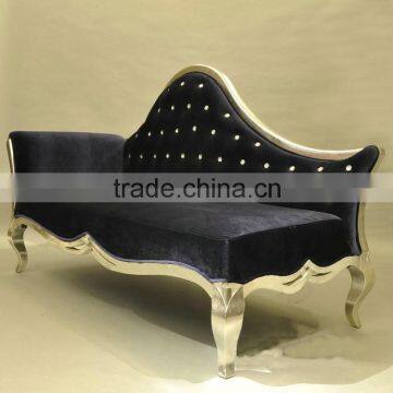 New style and most comfortable chaise lounge chair with gold finish legs.