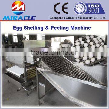 Egg cooking and peeling machine from hard egg cooked processing line