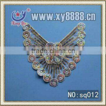 The Popular Sequin Collar Lace,crystal Collar Lace for Garmenrt