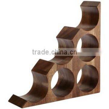 New Cute Wooden Wine Display Rack