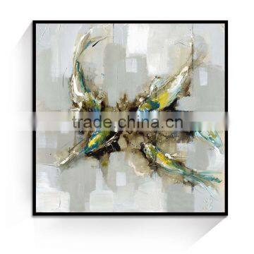 JC Fish Style Home Decoration Animal Canvas Oil Painting For Living Room ANI-18A