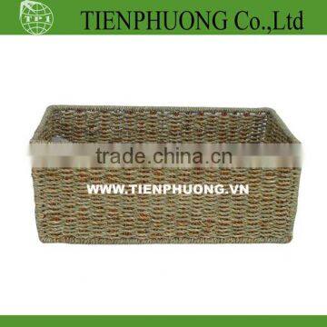 Wicker storage box