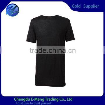2015 OEM Custom Tshirts Clothes Clothing Shirt Plain Black