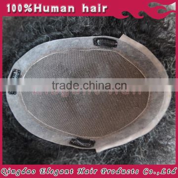 2015 new products unprocessed real human hair toupee for women silk top in qingdao