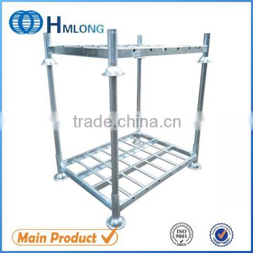 Warehouse steel stacking pallet folding rack