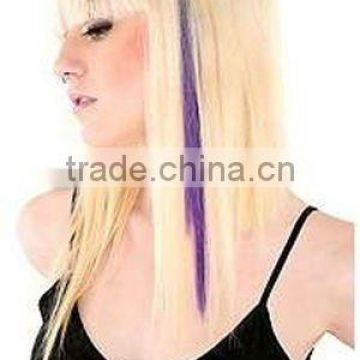 Different Color Remy Human Hair Extension Clip On Hair