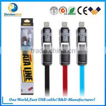 2 in 1 usb shielded high speed cable 2.0 type