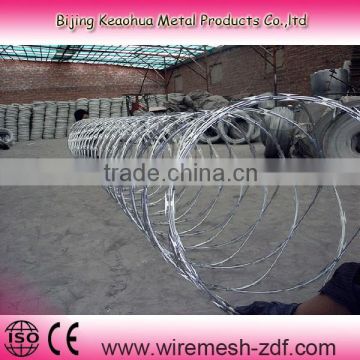 CBT65 hot galvanized razor barbed wire for fence netting