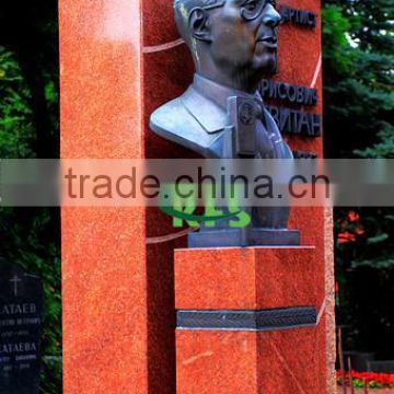 Bronze Levitan bust sculpture of Famous announcer