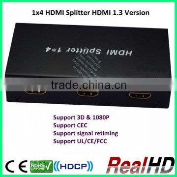 1.3 Version 1080p 4 ports HDMI Splitter 1 input 4 output