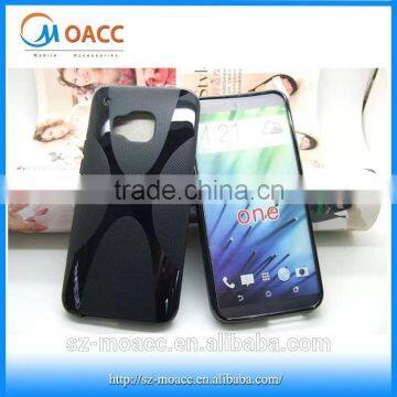 Factory price X Line Soft Gel TPU Case Cover For HTC One M9
