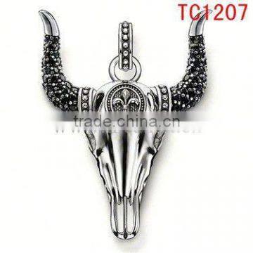 TC1207 men's popular fashion design pendant&charm with ox-head power accesssory