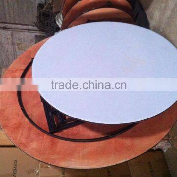 Round Plywood White 6ft Folding Table photo-2