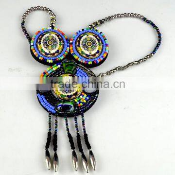 Factory Direct Bohemian Stone Necklace, Bohemian Pendant Applique Trimming Tibetan Style for Neckline Decoration