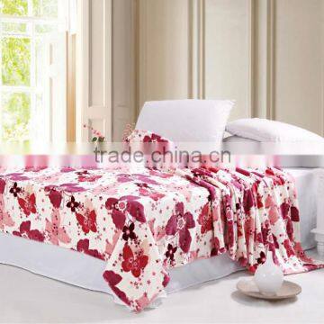 2013 printed blanket with 100% coral fleece material