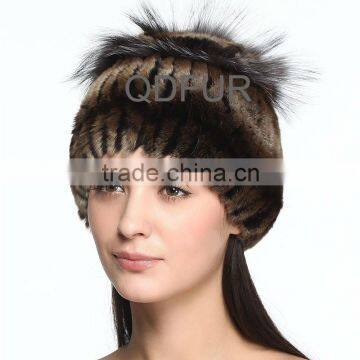QD70096-3 wholesale dyed rabbit fur fashion hats online shopping for wholesale clothing