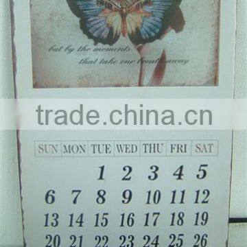 Beautiful Flower Calendar Design Wood Home Decor photo-3