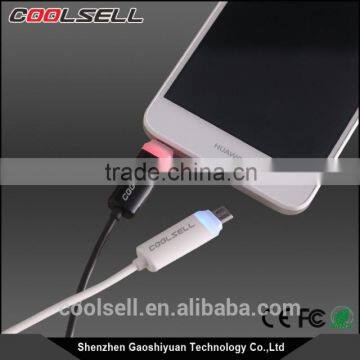 Special Design Coolsell LED Light Micro USB Cable Reversible Mirco Cable With LED Light photo-2