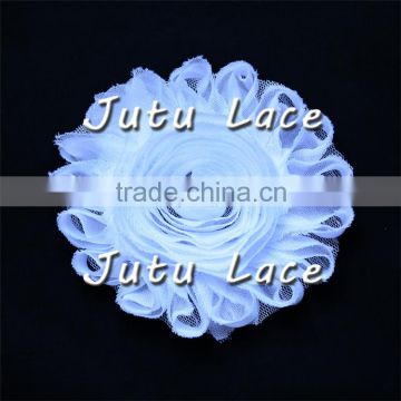 4 inch chiffon Shabby trim rose flower/ New Style flower