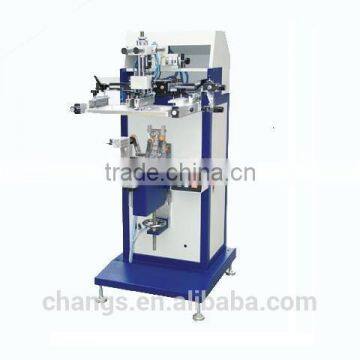 Screen printing machine for plastic bottles