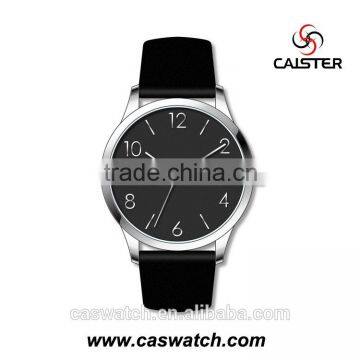 Classic watch style minimalist design men's watch, fancy high quality leather watch, Japan movement water resistant watch