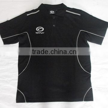 Oil black color polo shirt for work