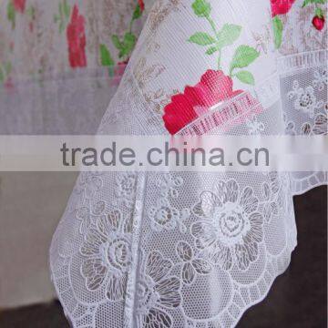 Elegant Pvc Lace Vinyl Table Cloth,roll Vinyl Tablecloth photo-4