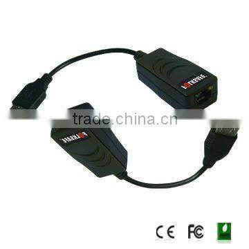 USB extender, Folksafe model FS-6001U, support USB1.1 up to 100m via cat5e/6, support USB2.0 up to 50m,no power adaptor required