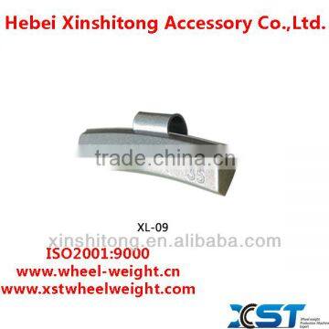 Pure zinc clip-on balance weight