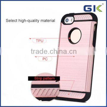 [GGIT] Wire Drawing TPU+PC Mobile Phone Case For IPhone 5G 5S SE Cover photo-2