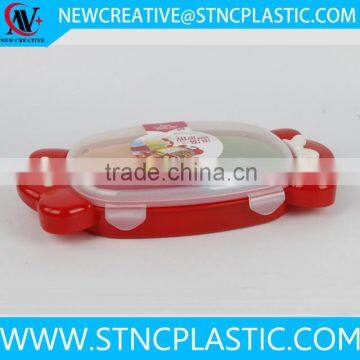 4 compartment candy shape plastic box for candy