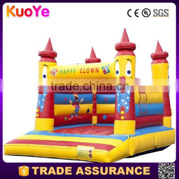 funny happy clown inflatable bouncer for kids,inflatable bouncy castle for sale