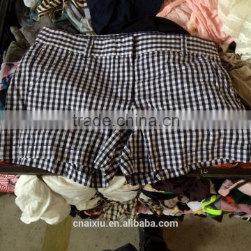 China sorted low price original short pants used clothes