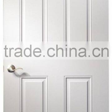 9 panel pvc external metal door with wooden edge