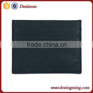 Leather Unisex Card Case Slim Super Thin 6 Slots Compact Wallet Holder photo-5