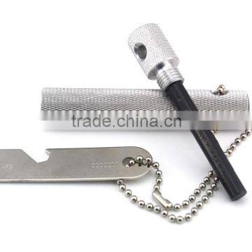 2015 hot Amazon five-star fire starter with camposs and bottle oppener