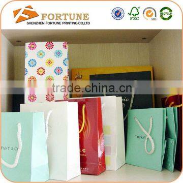 Matte Laminated Custom Logo Printed Paper Shopping Bag Specification